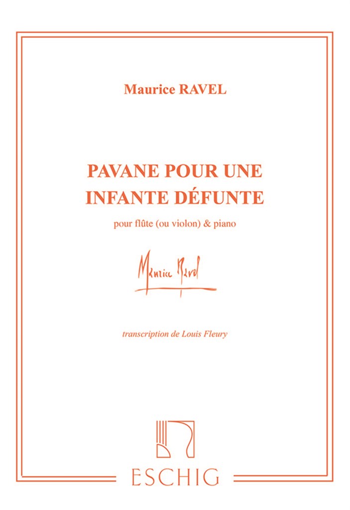 Pavane Pour Une Infante Defunte Fl Ou Vl-Piano